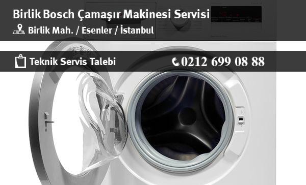 Birlik Bosch Çamaşır Makinesi Servisi İletişim