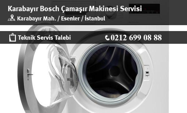 Karabayır Bosch Çamaşır Makinesi Servisi İletişim