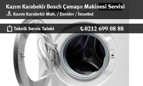 Kazım Karabekir Bosch Çamaşır Makinesi Servisi İletişim